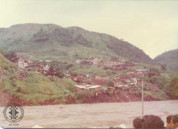 Huracán Fifi, vista de la colonia el Chile. 